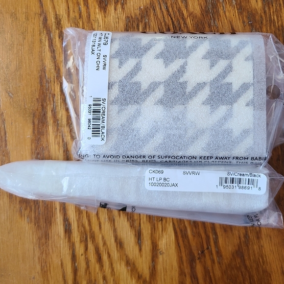 👀50% OFF - NWT‼️Coach Houndstooth Mini Wallet w/ Chain & Loop Bag Charm Set - Picture 12 of 13